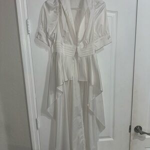 Elegant White Women's Dress